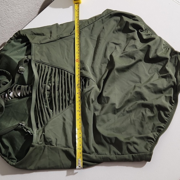 Time and Tru Swimsuit Womens Size 16/18 one piece Olive Green - Picture 9 of 9